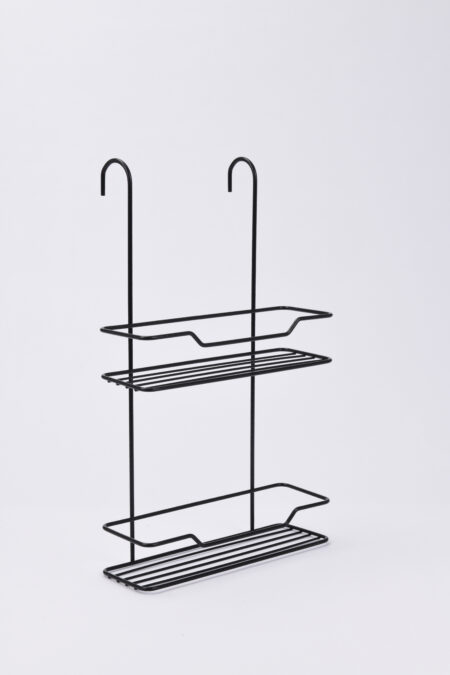 50853 Ece Metal Askılı 2 Raflı Banyo Rafı